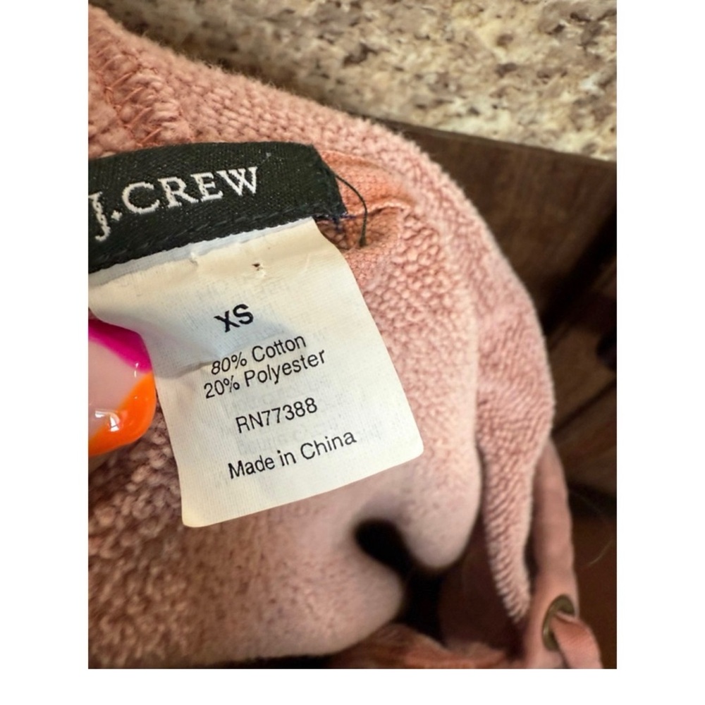 J. Crew Blush Pink Hoodie - Picture 9 of 10